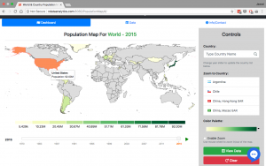 World Map Hover